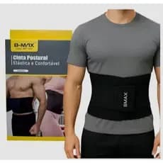 Cinta Modeladora Postural Ergonômica Lombar Abdominal B-Max | Suporte Coluna Ajustável Redutora de Medidas Unissex