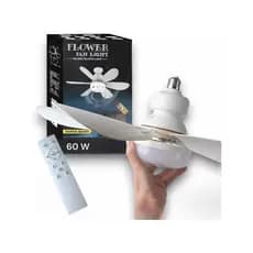 Ventilador de Teto Com Luz LED para Pequenos Espaços (6 Hélices) Controle Remoto Bivolt 100V-200V