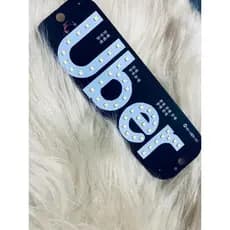 PAINEL LED DE U-BER CARRO DE APLICATIVO LETREIRO LUMINOSO USB