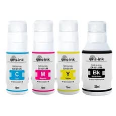 Kit 4 Tintas Qms-ink Impressora Canon G3160 G2160 Gi-11