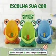 Mictório Infantil Sapinho Penico Menino -  Divertido, Higiênico e Fácil de Instalar por ventosas.