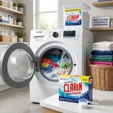 Kit Sabão em Pó Clarin Multiação 1.600g + 400g Lava Roupas Com Enzimas Ativas Embalagem Econômica.