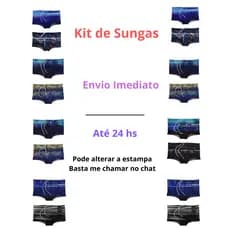 Sunga Boxer Masculina Estampada Praia Piscina Adulto com Forro e Cordão Ajustável Premium