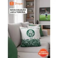 Almofada Palmeiras  | Decoração Torcedor | Presente Perfeito | Conforto e Paixão Alviverde