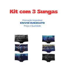 Sunga Adulto Estampadas Moda Praia e Piscina