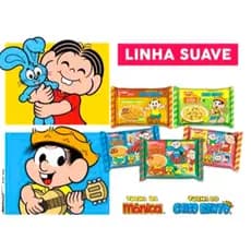 Nissin Lamen Miojo Turma Da Mônica kit 2 unidades de cada linha suave miojo, lanche criança