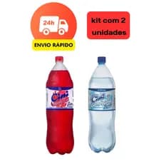 Kit refrigerante Zero açucar  Framboesa + Gengibirra 2l sem Açúcar fitness saudavel autentico