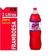 Refrigerante zero açucar cini framboesa  6 Unidades Gasosa 2 l fitness fit academia malhar autentico