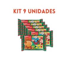 kit Nissin Lamen Miojo Turma Da Mônica Tomate Suave 9 Unidades