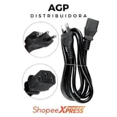 Kit 5, 10 e 20 Cabos de Força 1,2 metros Energia Pc Atx Monitor Cpu Ac Bivolt