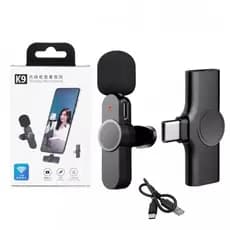 Microfone De Lapela Sem Fio Tipo C e Iphone - K9 Altomex ENVIO IMEDIATO