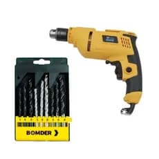 Furadeira Elétrica 850W Dow 10 mm Profissional mas Jogo de Brocas