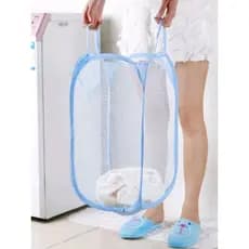 Cesto Balde de Roupa Suja Dobrável em Nylon Casa Organizador