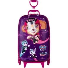 Mala Infantil Patrulha Canina 3D com Rodinhas - Roxa Mochila De Rodinha Patrulha Canina