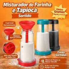 Misturador de Farinha tapioca com Peneira Giratória | Utensílio Cozinha para tapioca  Açúcar e farinha acrilico