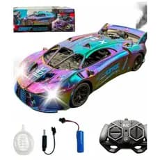 Carrinho de Controle Remoto Drift Racing Solta Fumaça Recarregavel - Toys King