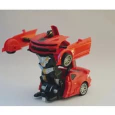 Carrinho Controle Remoto Transforma Em Robô Transformer ( VERMELHO)