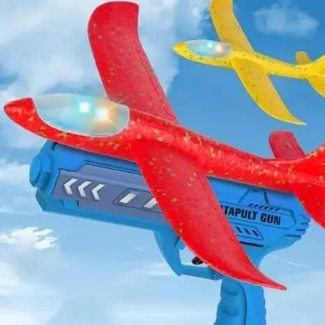 Lançador De Avião(COM LUZ) Planador Brinquedo Infantil De Espuma Catapulta/WJ88