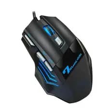 Mouse Gamer BMAX X7 com Fio 7 Botões DPI Ajustável LED Óptico USB para PC Notebook Jogos