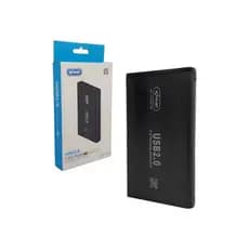 Case Para HD SSD Externo 2.5 SATA USB 2.0 Knup KP-HD001 Adaptador Gaveta para Notebook PC Preto