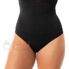 Calcinha Modeladora Cós Alto 24cm Suplex com Elástico e Compressão Forro 100% Algodão P M G GG