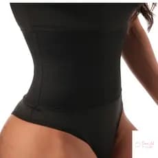 Body Modelador Alta Compressão Abdominal Com Faixa Suporte Cinta Modeladora Reforçada Feminina