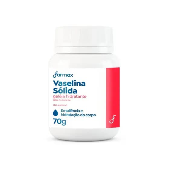 Vaselina Sólida Pura Geleia Hidratante Vasemax 70g