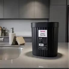 Lixeira de pia 2,5L XPlast Compacta para cozinha ou banheiro