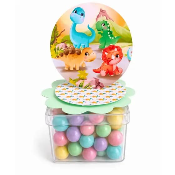 Aplique 3D Dino baby para Caixa Acrílica | Lembrancinha Aniversário Festa Infantil - Envio imediato
