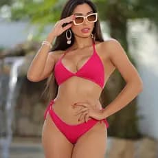 Biquíni Asa Delta Bojo Removível Tecido Proteção Solar Uv Estilo Virginia Alta Qualidade Moda Praia