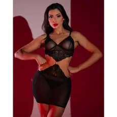 Conjunto Transparente Design Marcante Moderno Versátil Elegante Sedutor Confortável