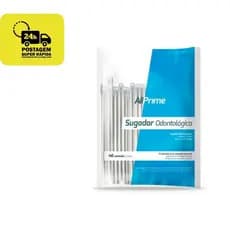 Sugador Descartável Transparente c/40 Unidades - AllPrime