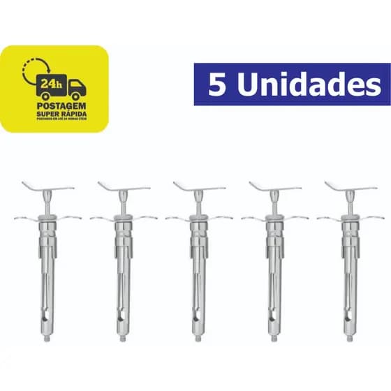 Seringa Carpule com Refluxo Inox 5 Unidades