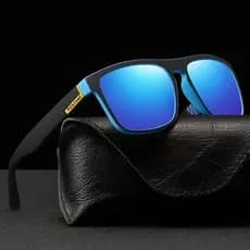 Óculos de Sol Polarizados Clássicos Quadrados Vintage Esportivos para Homens e Mulheres, Óculos de Sol para Condução e P