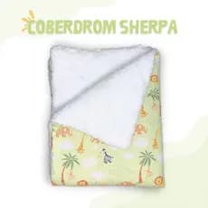 Manta Dupla Face Infantil Com Sherpa Estampado