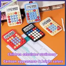 Calculadora Fofa De Desenho Animado Presente Aprendizagem Escritório Computador Papelaria Infantil