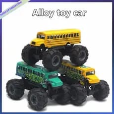 Liga De Brinquedo Ônibus Escolar Puxar Para Trás Modelo Menino Carro Brinquedos De Presente Das Crianças