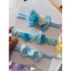 Kit De Faixinhas Babys com 3 Unidades Faixinhas Para Bebê