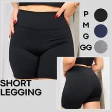 Short Legging Feminino Academia Zero Transparência Tecido Suplex Flanelado Premium