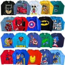 Kit 2 Camisetas Infantil Menino Manga Longa Estampada