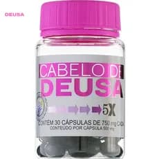 Cabelo de Deusa Original com 30 cápsulas - Vitamina Tratamento para cabelos, unhas e pele
