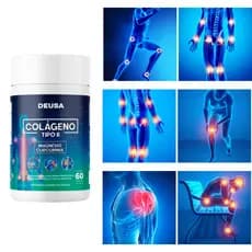 Colágeno Tipo II 40mg Premium Curcumina Curcuma Longa Turmeric Açafrão da Terra Magnésio Dimalato 60 Cápsulas Sem Sabor Deusa UC2 UCII Colágeno Tipo 2 Para Ossos Articulações Cartilagens Juntas Joelhos Coluna Pés Mãos Ombros Tendões Tendinite Artrite