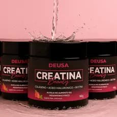 Kit Creatina Beauty 140g Colágeno Verisol® + Ácido Hialurônico® + Vitaminas + Minerais Deusa Suplementos - Pink Lemonade