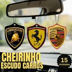 Kit 15 Aromatizante Cheirinho Automotivo Escudos Para Carro