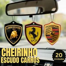 Kit 20 Aromatizante Cheirinho Automotivo Escudos Para Carro