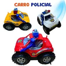 Carrinho da Polícia Maluco Automático Giro 360º Rotating Stunt Off Road Brinquedo Infantil