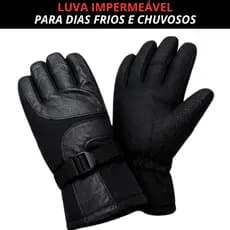 Luva Impermeável Antiderrapante Forrada Motoqueiro Frio Inverno Touch Screen