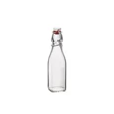 Kit 3 Garrafas Swing 250ml Vidro Tampa Hermética Bormioli