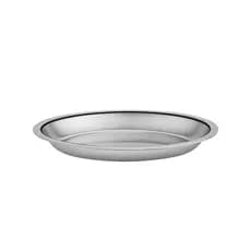 Travessa de Inox Oval 20x14cm Acabamento Brilhante e Resistente
