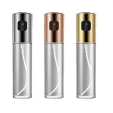Spray Pulverizador de Vidro Azeite Galheteiro Vinagre Essência Culinária 100 ml Dourado Prata e Rosé Gold Acobreado.